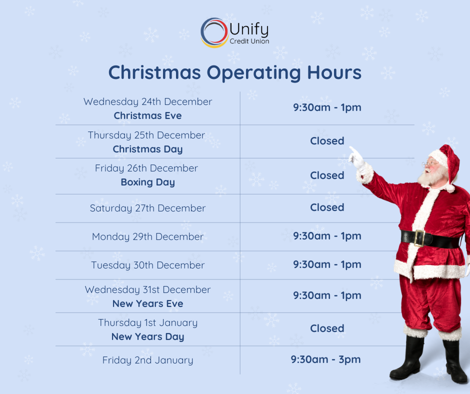 Operating Hours Christmas 2025