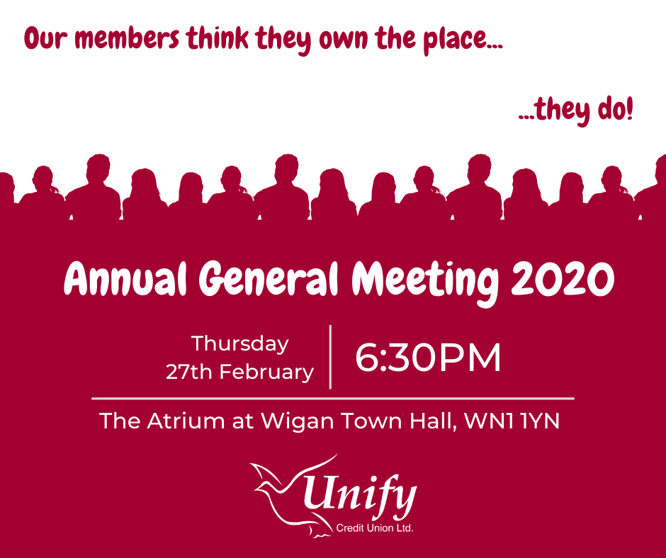 Unify AGM 2020 Notice, 27/02/2019 at 6:30PM