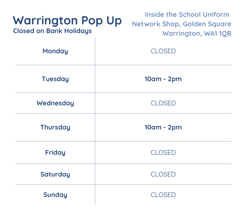 Warrington Opening Times